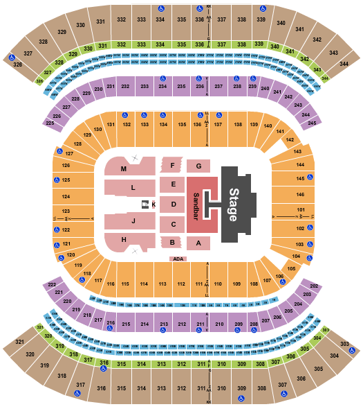 Nissan Stadium Kenny Chesney Seating Chart